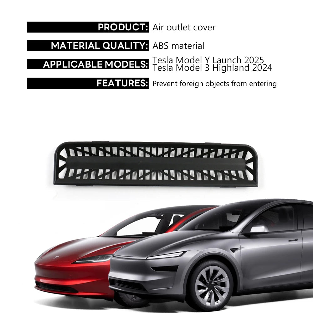 Rear Air Vent Cover for Tesla Model Y Juniper, YL and Model 3 Highland