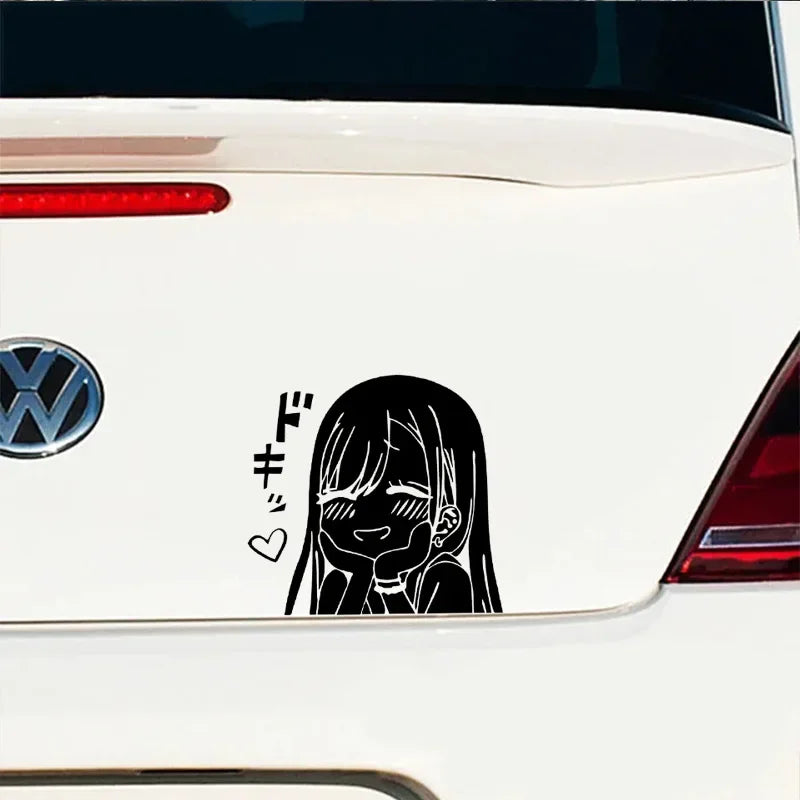 18 x 17cm Anime Girl JDM Car Sticker, Bumper and Window Vinyl Decal - view 11