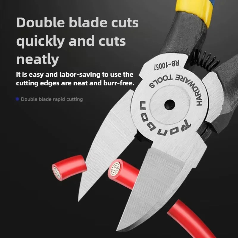 5/6/7 Inch Professional Cutting Pliers Wire Stripping Tool Side Cutter Cable Burrs Nipper Electricians DIY Repair Hand Tools