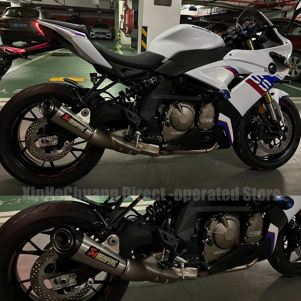 Metal Motorcycle Exhaust Pipe Label Sticker with Lettering Design