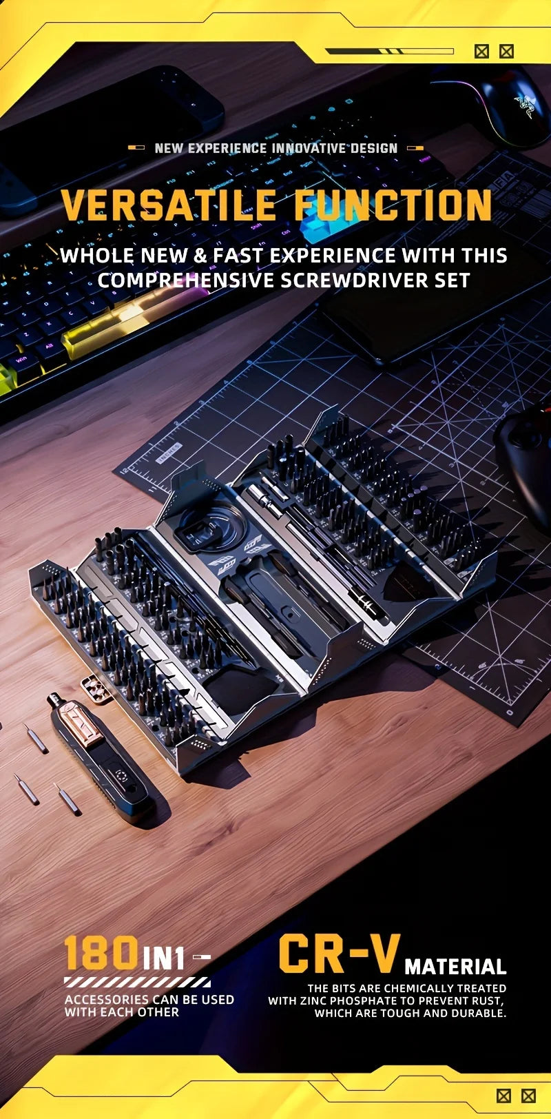 180-in-1 Precision Magnetic Screwdriver Set for Phone & PC Repair - image 10