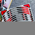 8pc Reflective Wheel Rim Tape Decals for 10in to 14in Wheels - view 20