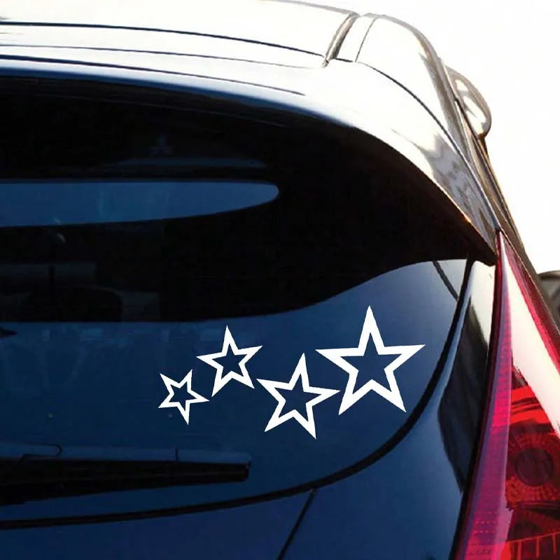 Five-Pointed Star Car Decoration Sticker, Simple Vinyl Decal - view 3