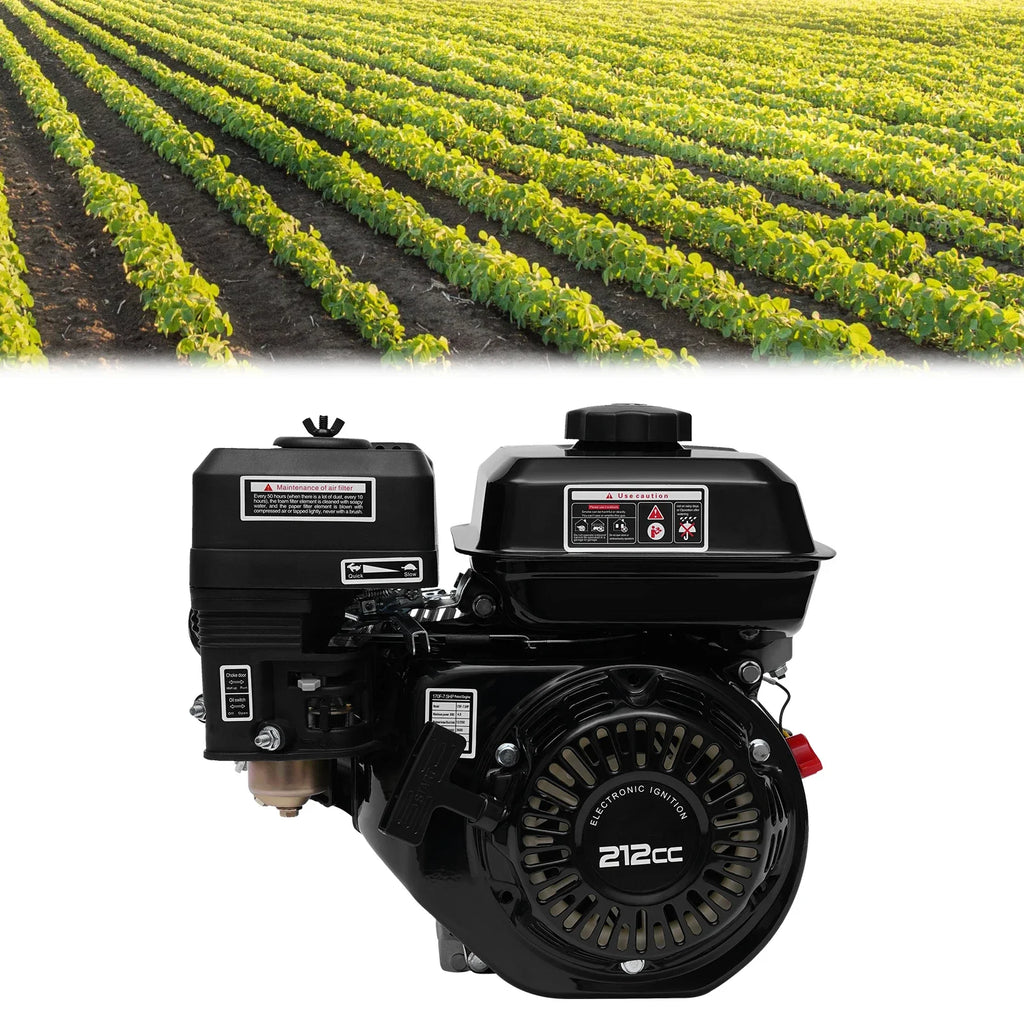212cc 7.5HP 4-Stroke OHV Gas Engine, Pull Start, 20 mm Shaft