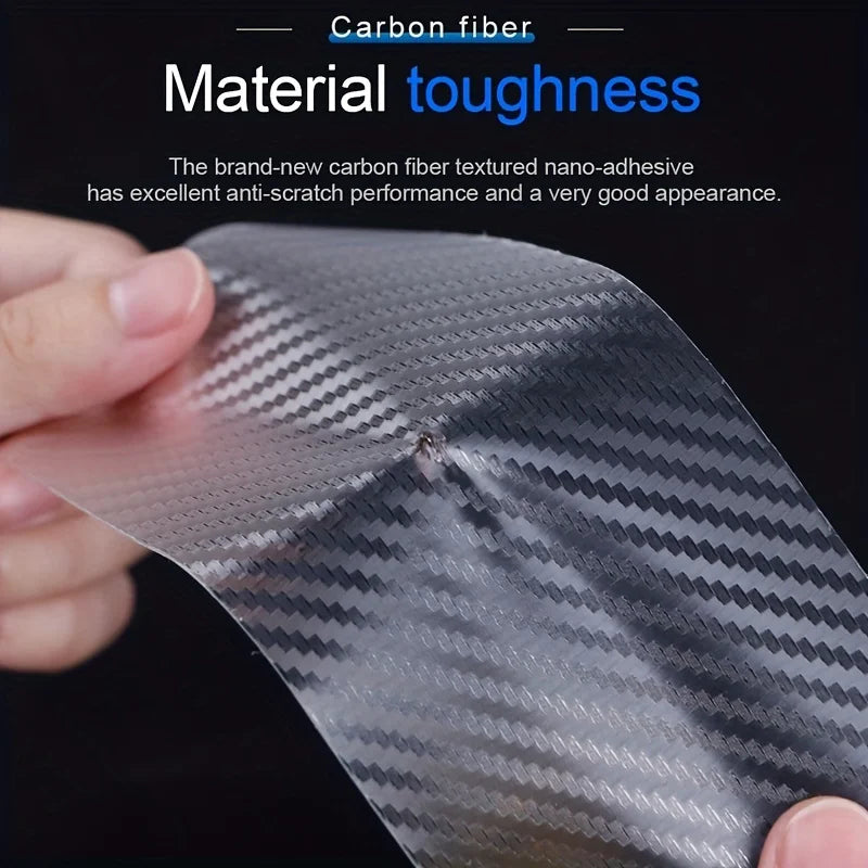 Transparent Carbon Fiber Car Door Edge Protector Tape 10m - image 3