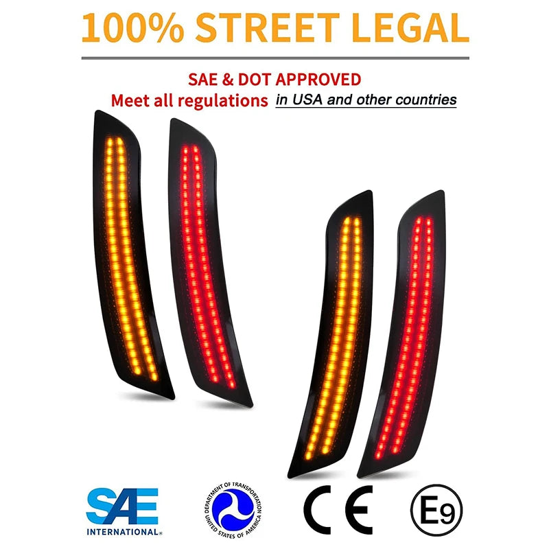 LED Side Marker Lights for 2016-2021 Chevy Camaro & Cadillac - image 2