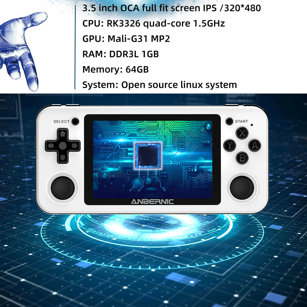 ANBERNIC RG351P Retro Handheld Game Console - 2500 Games - image 2