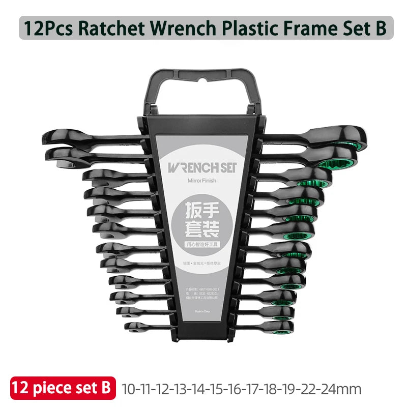 Dual-Purpose Ratchet Wrench Set Labor-Saving Multifunctional Hand Tools Kit