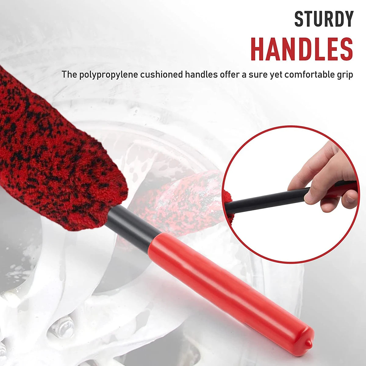 Nylon Wheel Cleaning Brush for Car Rims and Tires