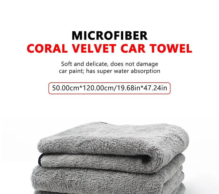 Microfiber Car Drying Towel, 4 Sizes