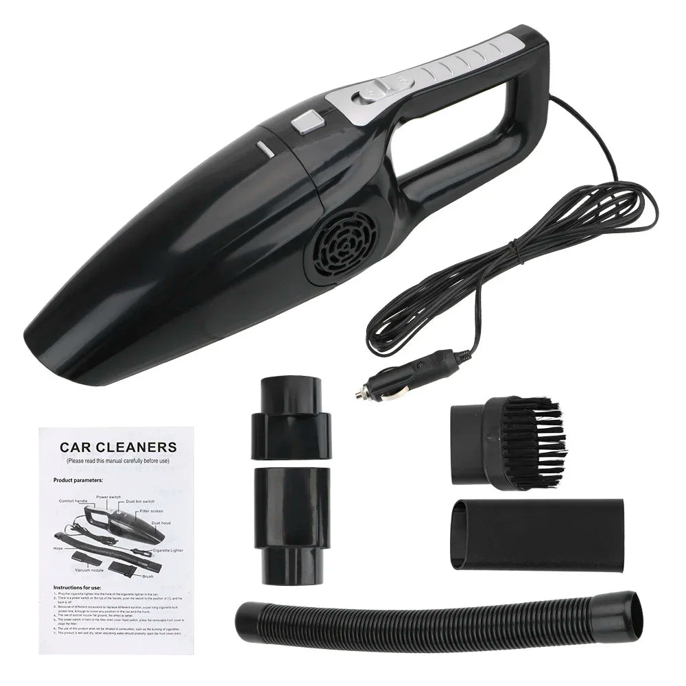 Car Vacuum Cleaner Portable Wet and Dry Dual-Use Handheld Mini High Suction 12V 120W
