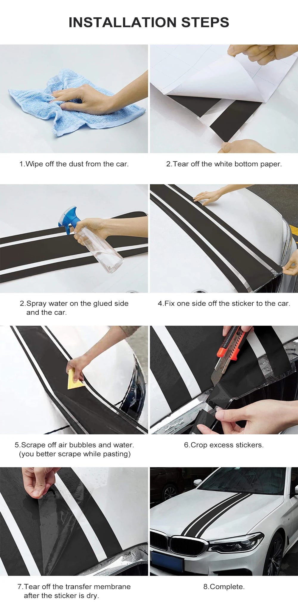 Door Side Stripe Decal Kit for Bronco