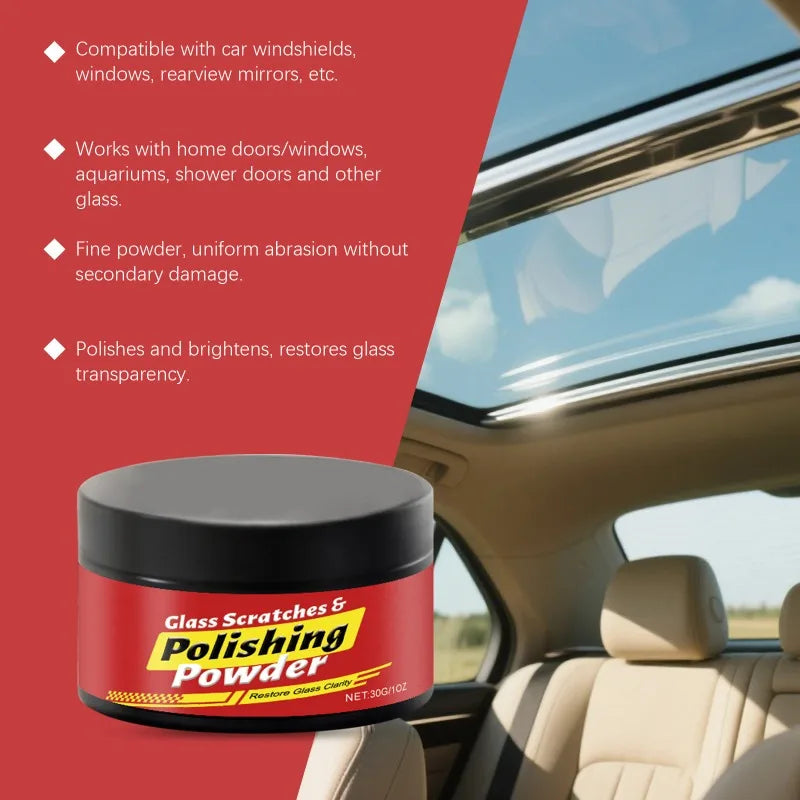 Car Glass Scratch Repair Polishing Powder for Window Surfaces