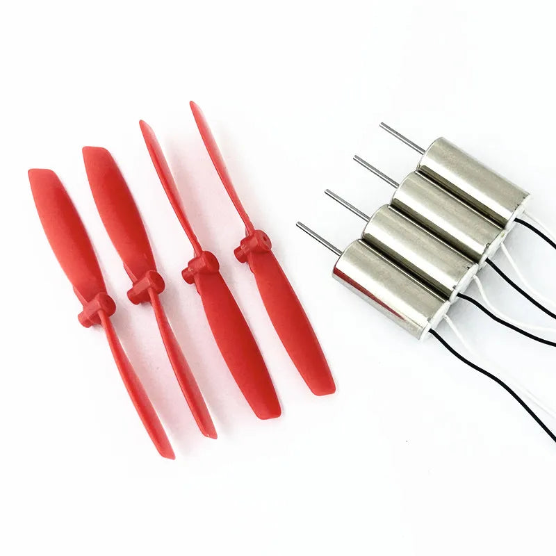 4pc DC 3.7V 50000rpm Coreless Motors with Propellers for Micro FPV