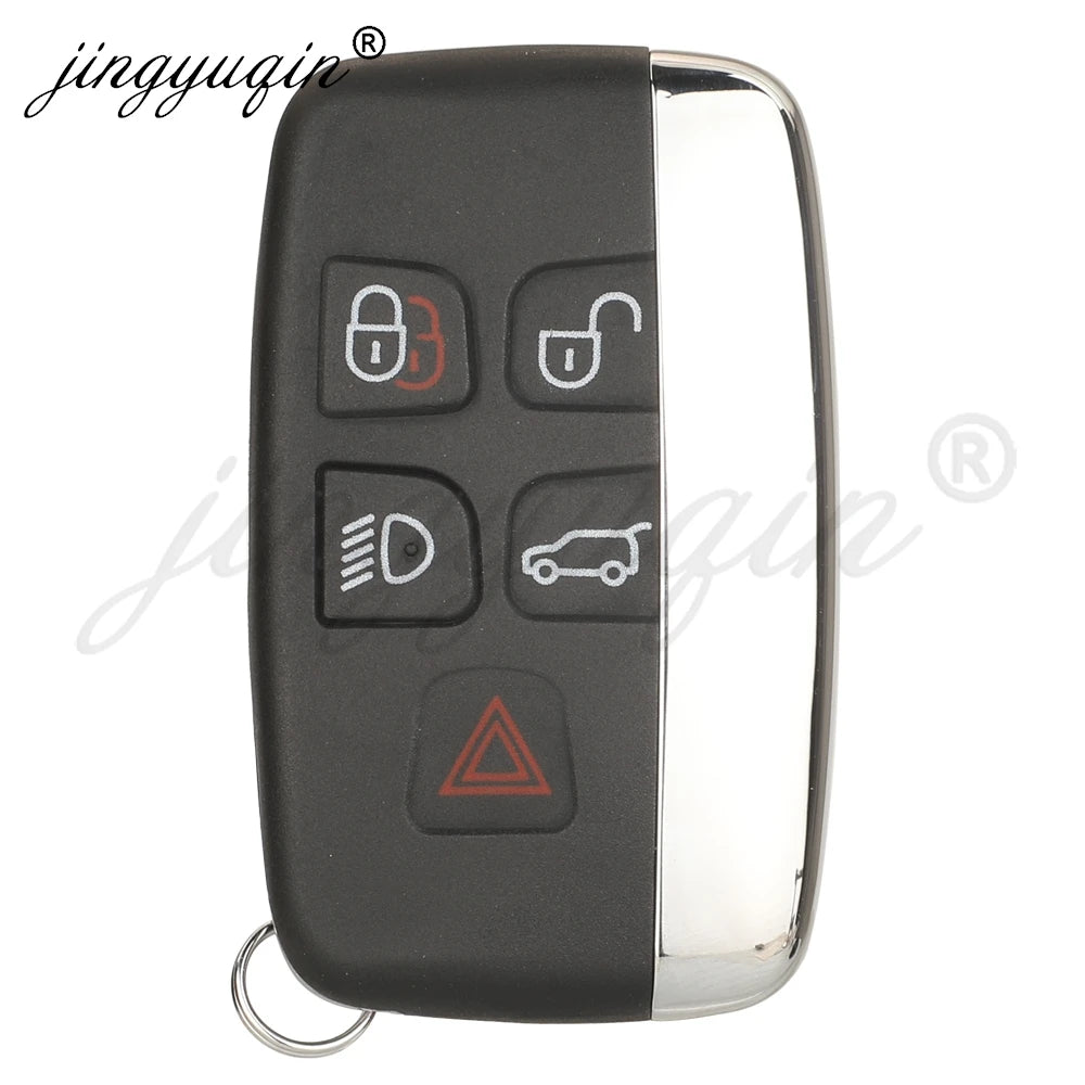 jingyuqin For Jaguar Freelander XFL XE XJ Fit Land Rover Range Rover Sport Evoque Discovery 4 Smart Remote Car Key Shell 5Button