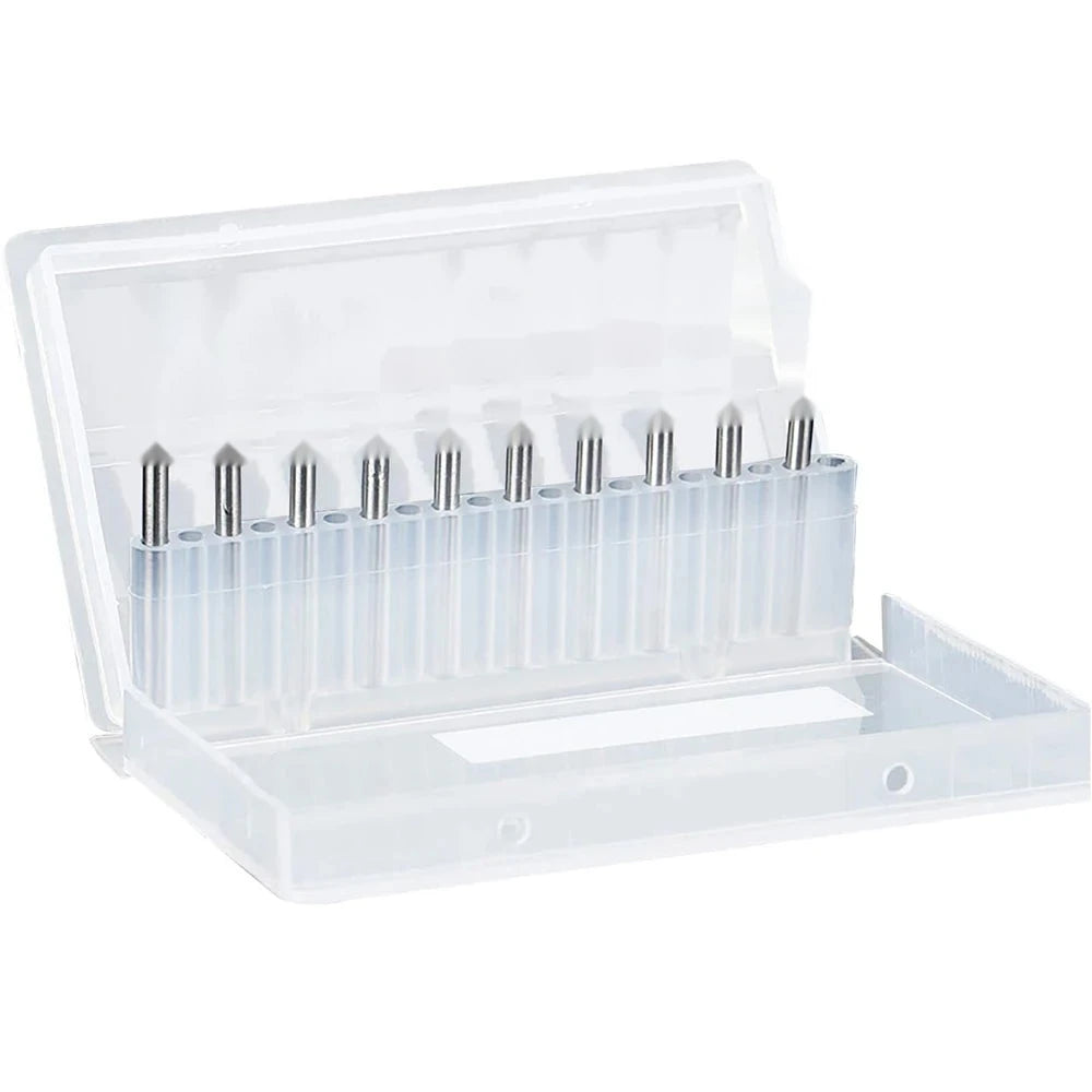 10-Piece Carbide Burr Set – 1/8" Shank Rotary Rasp Bits