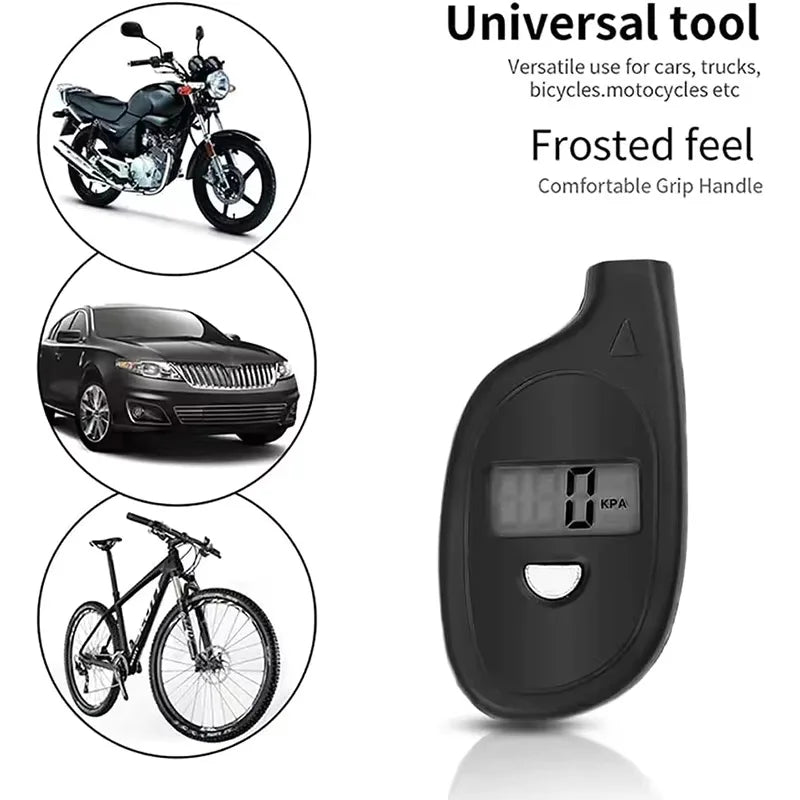 Digital Tire Gauge with LCD Display, Car Motorcycle Air Pressure Tester