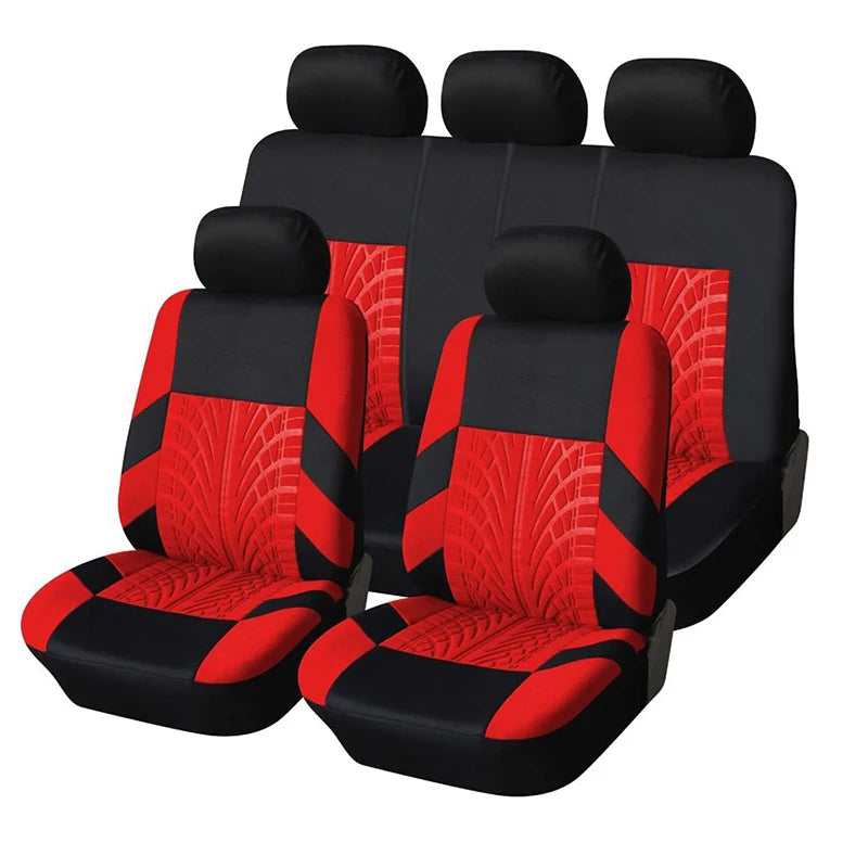 Universal Polyester Car Seat Covers, 4-Piece Front or 9-Piece Full Set