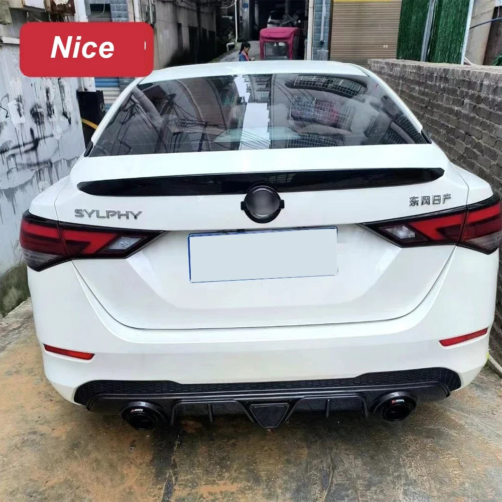 Rear Bumper Diffuser with LED for Nissan Sentra and Sylphy 2020-2022 - view 5