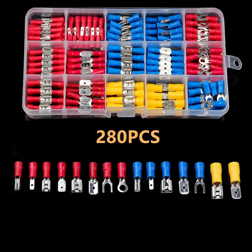 102/280/300/480-Piece Insulated Crimp Terminal Kit