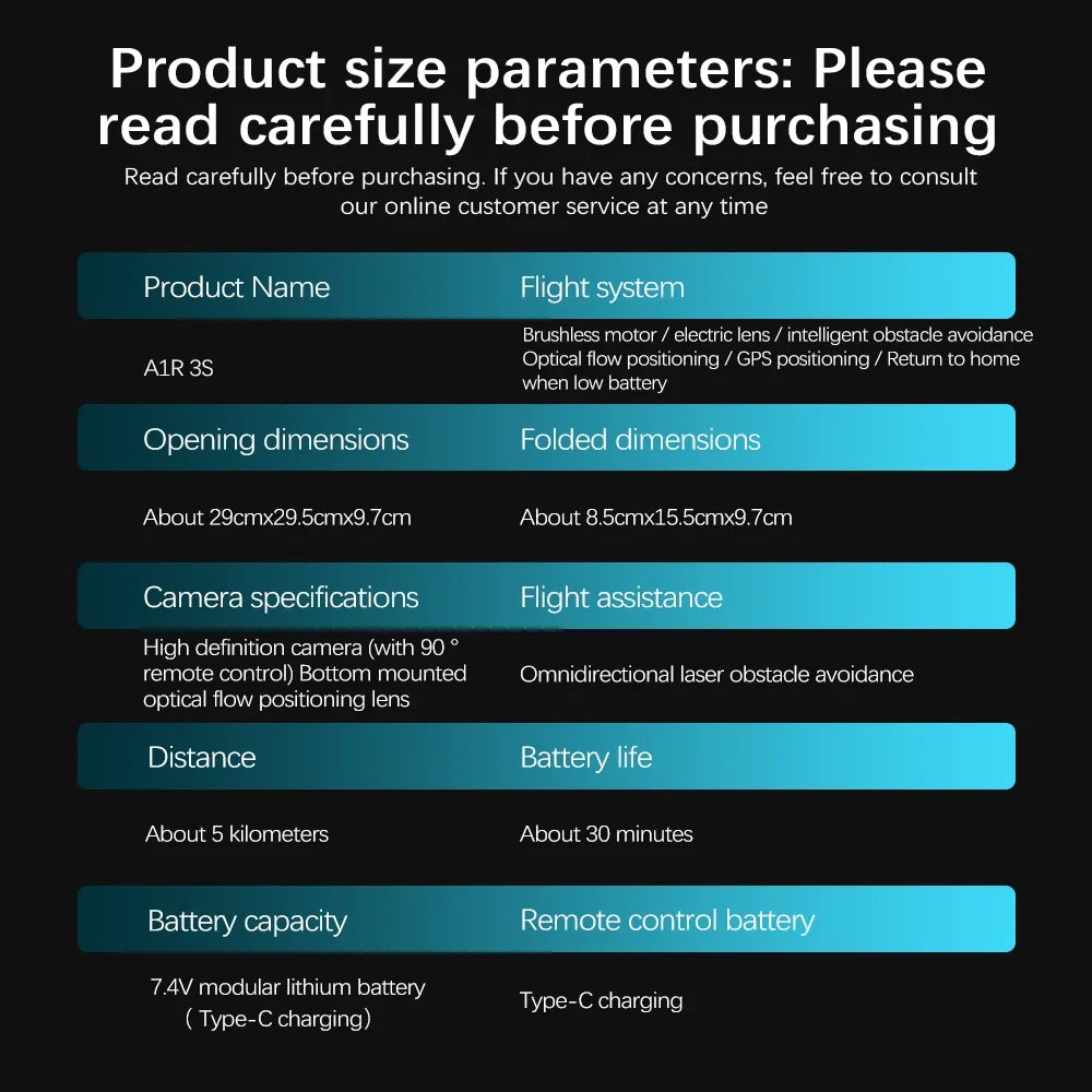 Lenovo A1R GPS Drone 4K/8K Brushless Motor FPV Foldable Quadcopter - image 29