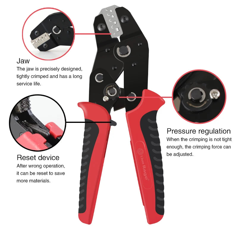 Crimping Tool Set - Electrician Wire Terminal Crimper Pliers 58B 2549 - image 3