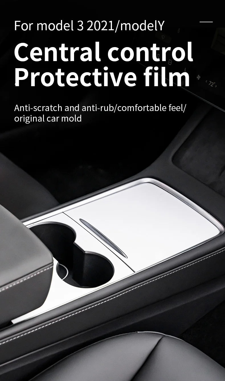 Center Console Protective Sticker for Tesla Model 3 and Model Y 2021-2025