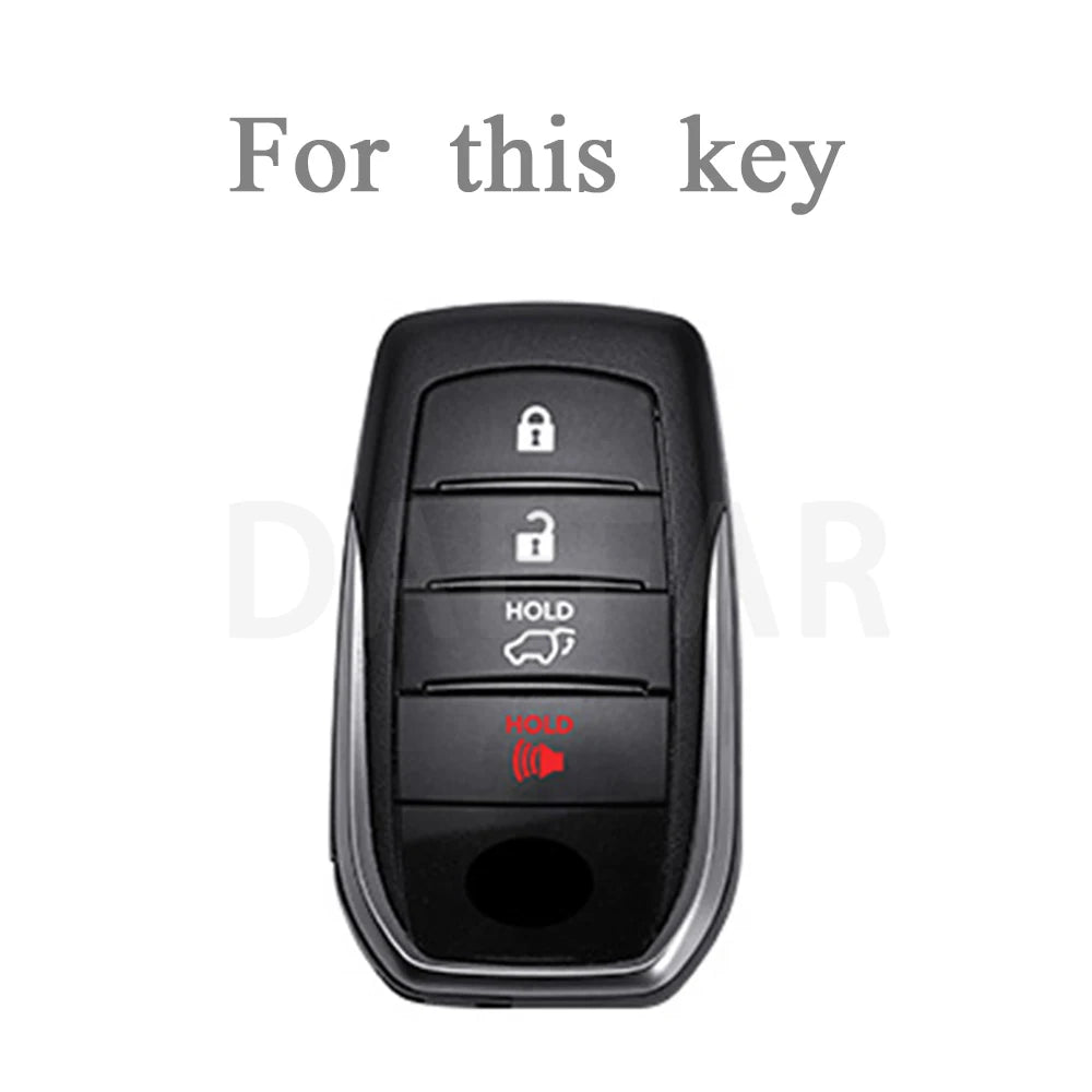 TPU Car Key Fob Cover for Toyota Hilux Rav4 Innova Fortuner - image 2