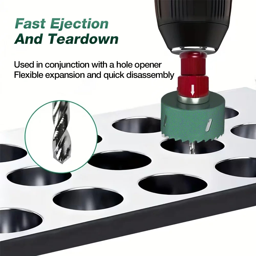 Hole Saw Quick-Release Connecting Rod – Hex Shank