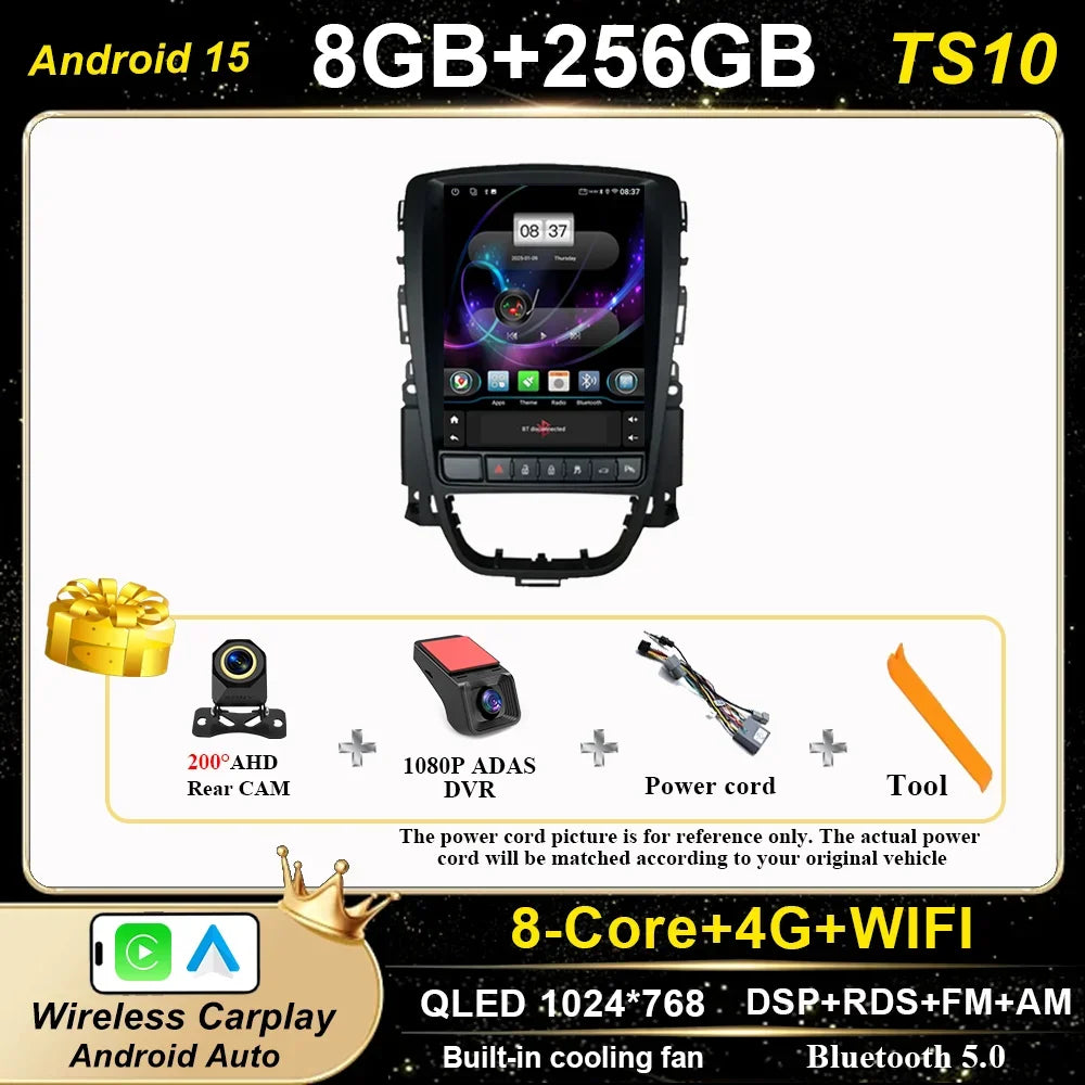 Android 15 Car Stereo GPS CarPlay for Opel Astra Vauxhall 2009-2015 - image 11