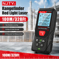 C-50/100/200m Laser Distance Meter Handheld Digital Rangefinder Area Volume Pythagorean Measurement Backlit LCD Display Tools