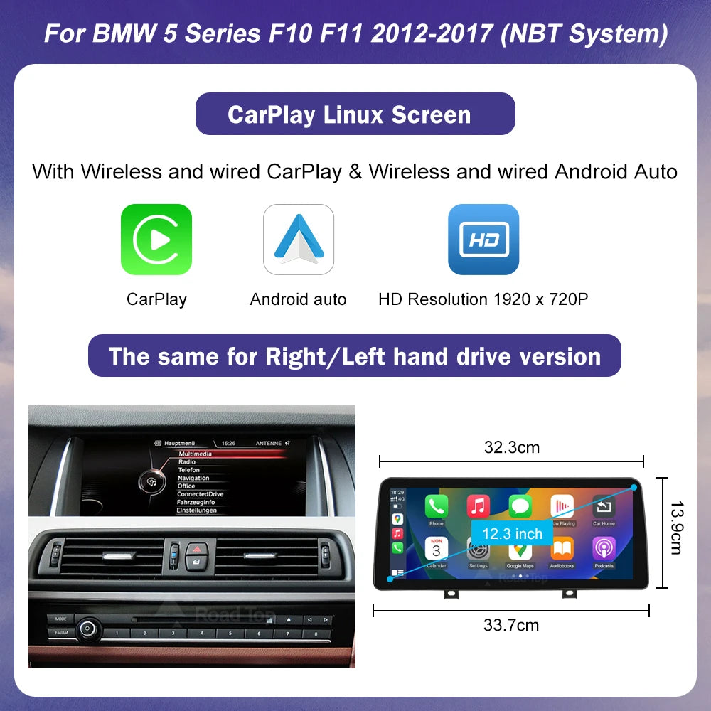 10.25-inch Wireless CarPlay Display for BMW 5 Series F10/F11 - image 7