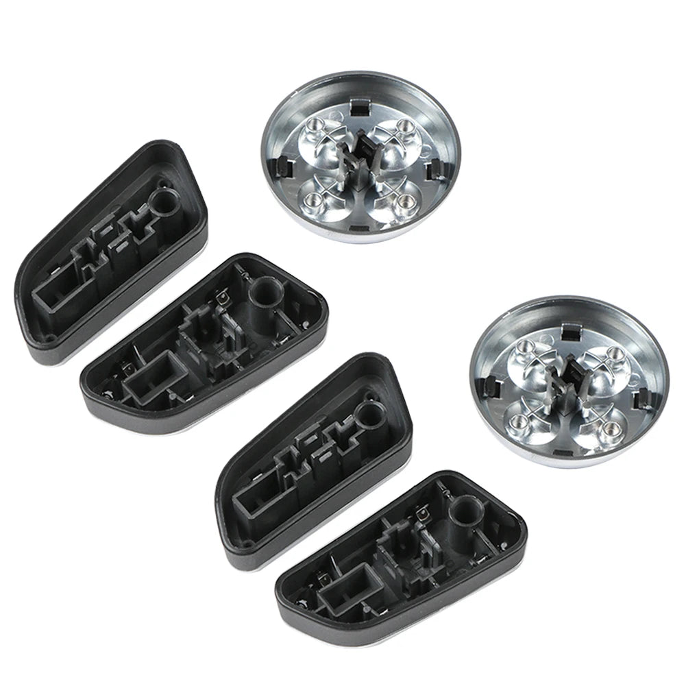 Audi Seat Adjustment Button Covers - 6 Pack Chrome ABS Trim - image 5