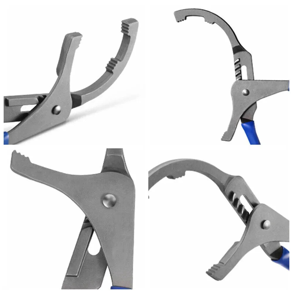 9/12 Inch Oil Filter Pliers Wrench Clamp Type Adjustable Removal Tool