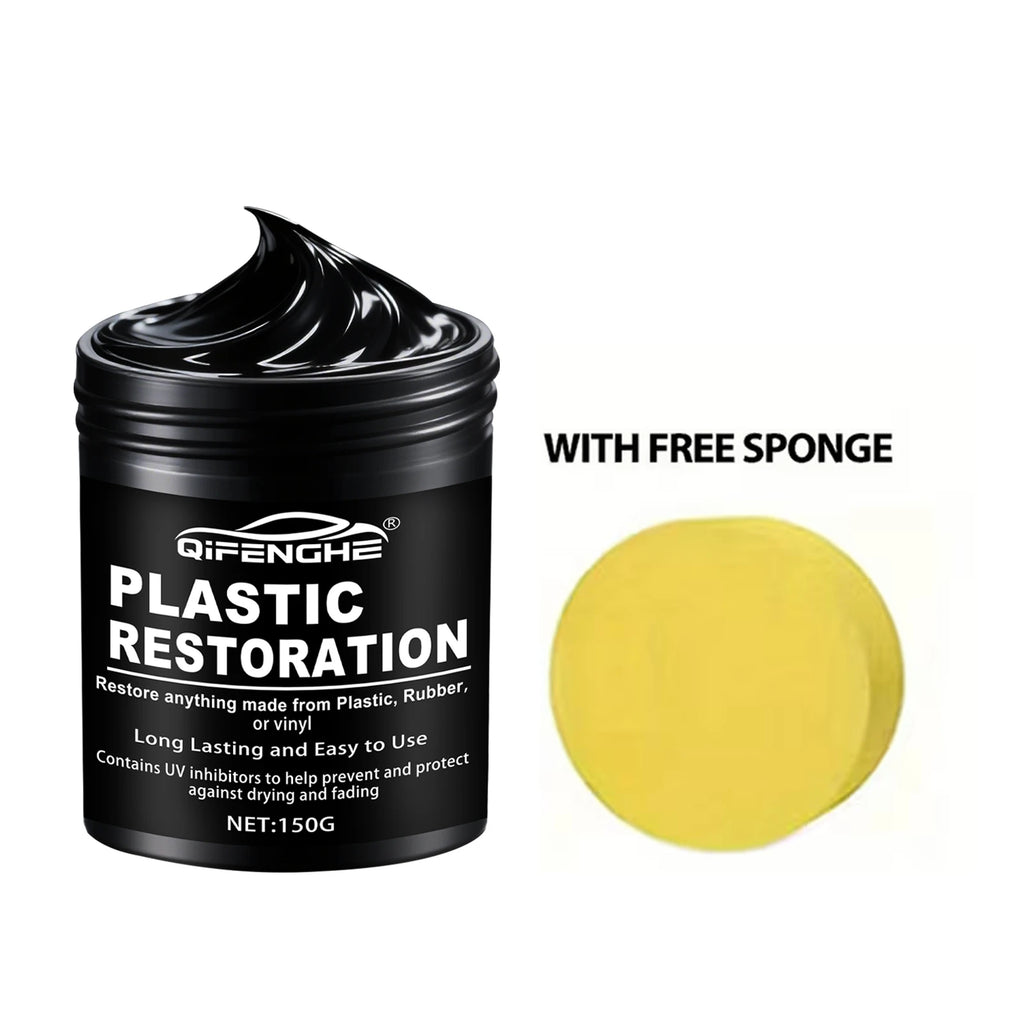 Car Plastic Restorer Paste for Trim, Bumpers and Tires, 150g