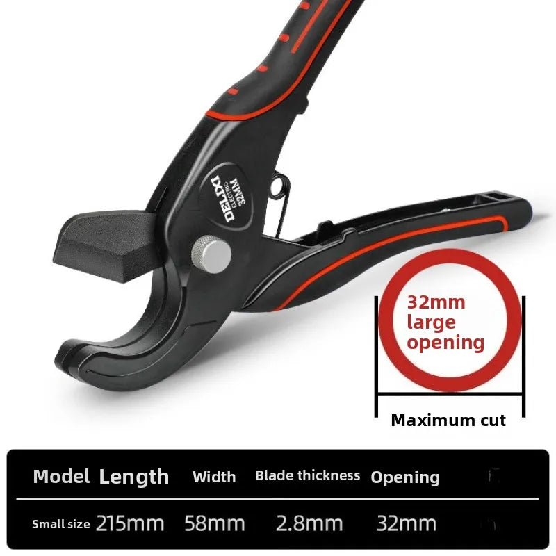 Ratchet Tube Cutter Scissors – PVC, PPR & PE Pipe