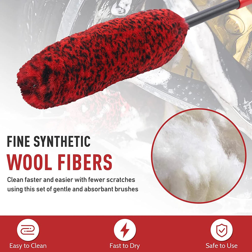 Nylon Wheel Cleaning Brush for Car Rims and Tires