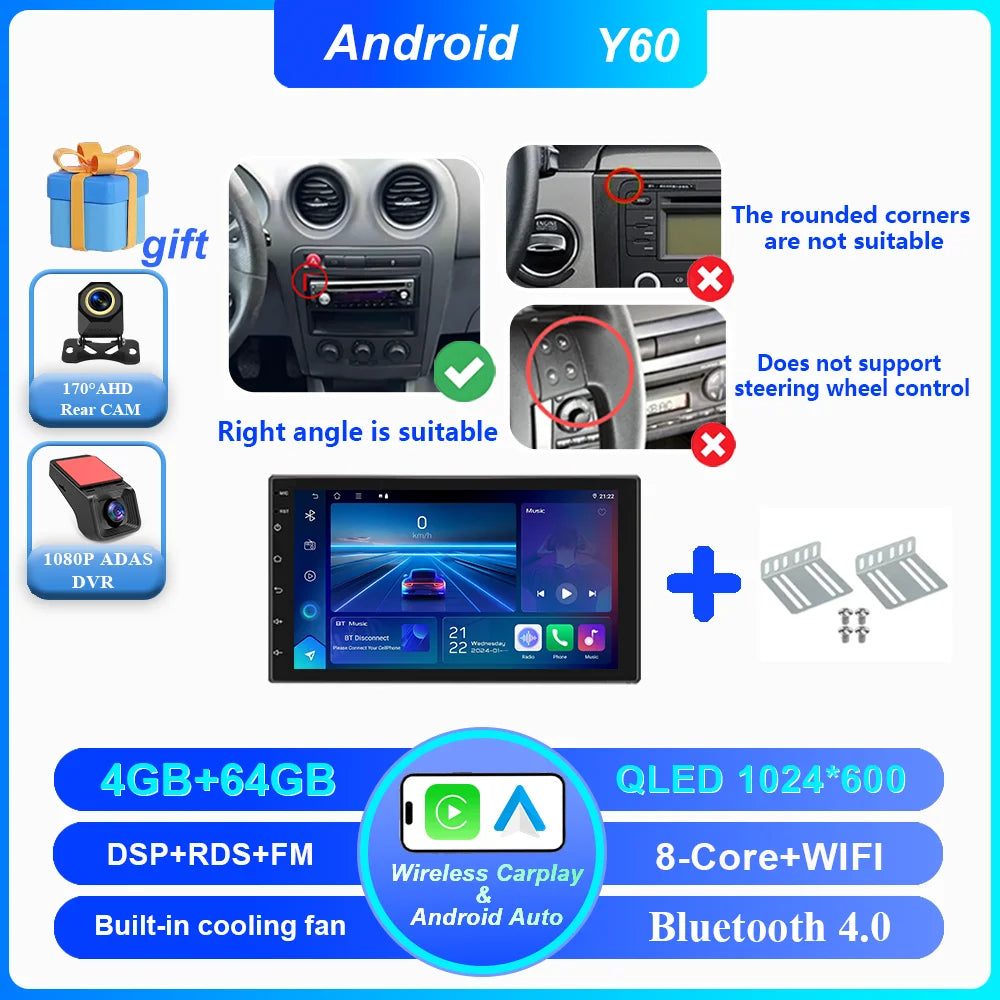 7-Inch Android Car Radio with CarPlay & Android Auto for Seat Ibiza - image 9