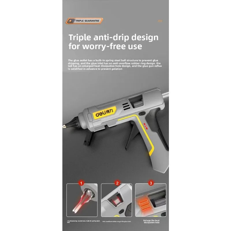 40W Hot Melt Glue Gun For 7mm Glue Stick Industrial Mini Glue Guns Thermo Electric Heat Handicrafts DIY Tools Household