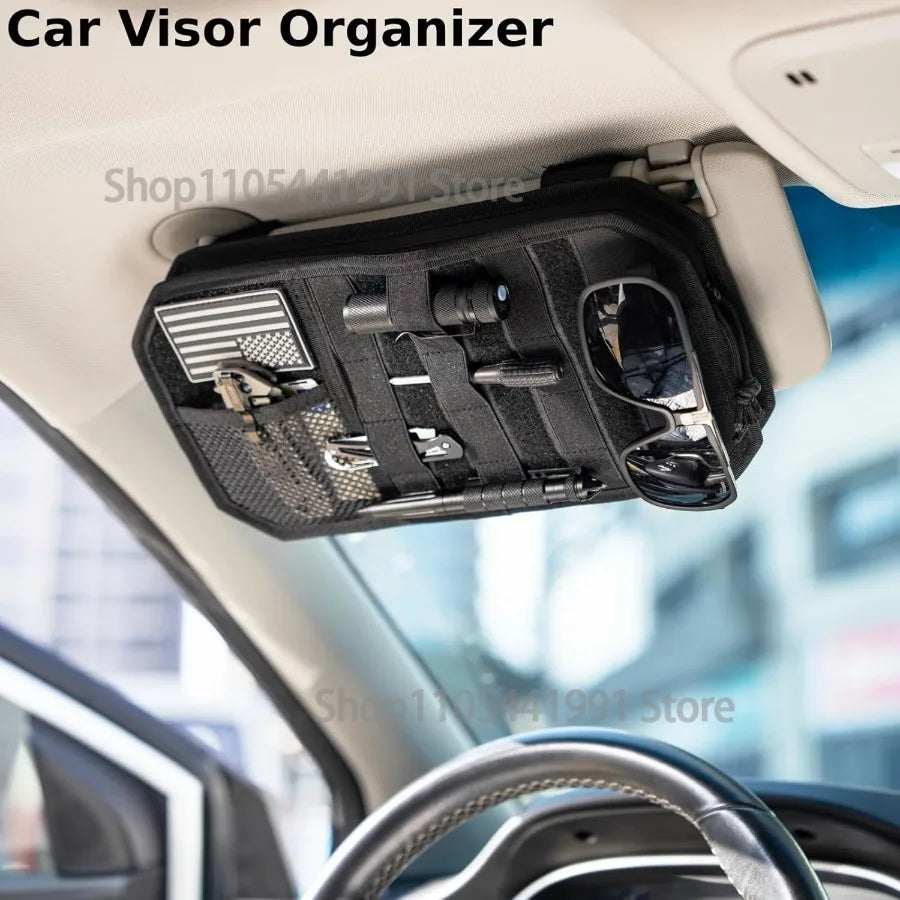 Tactical Car Sun Visor Organizer Fit Cars Trucks SUV Jeeps Patrols Car Sun Visor Organizer Fit Cars Trucks Suv Jeeps Patrols