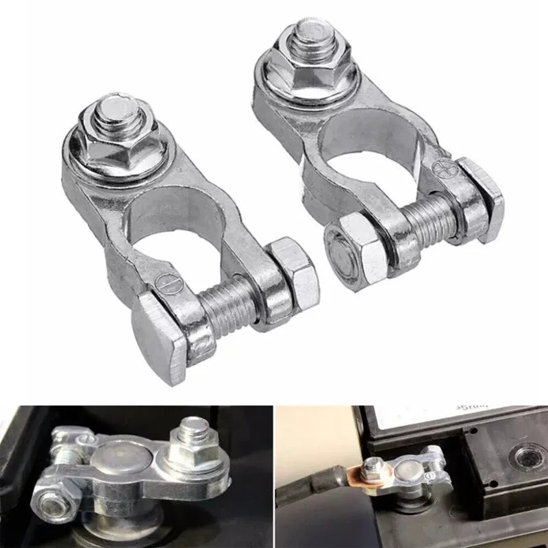 Quick-Release Battery Clamp Terminals – 12V/24V Charging