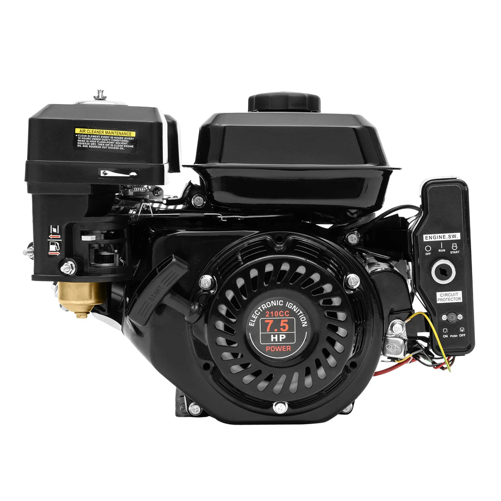 7.5HP 210cc 4-Stroke Gas Engine with Electric Start