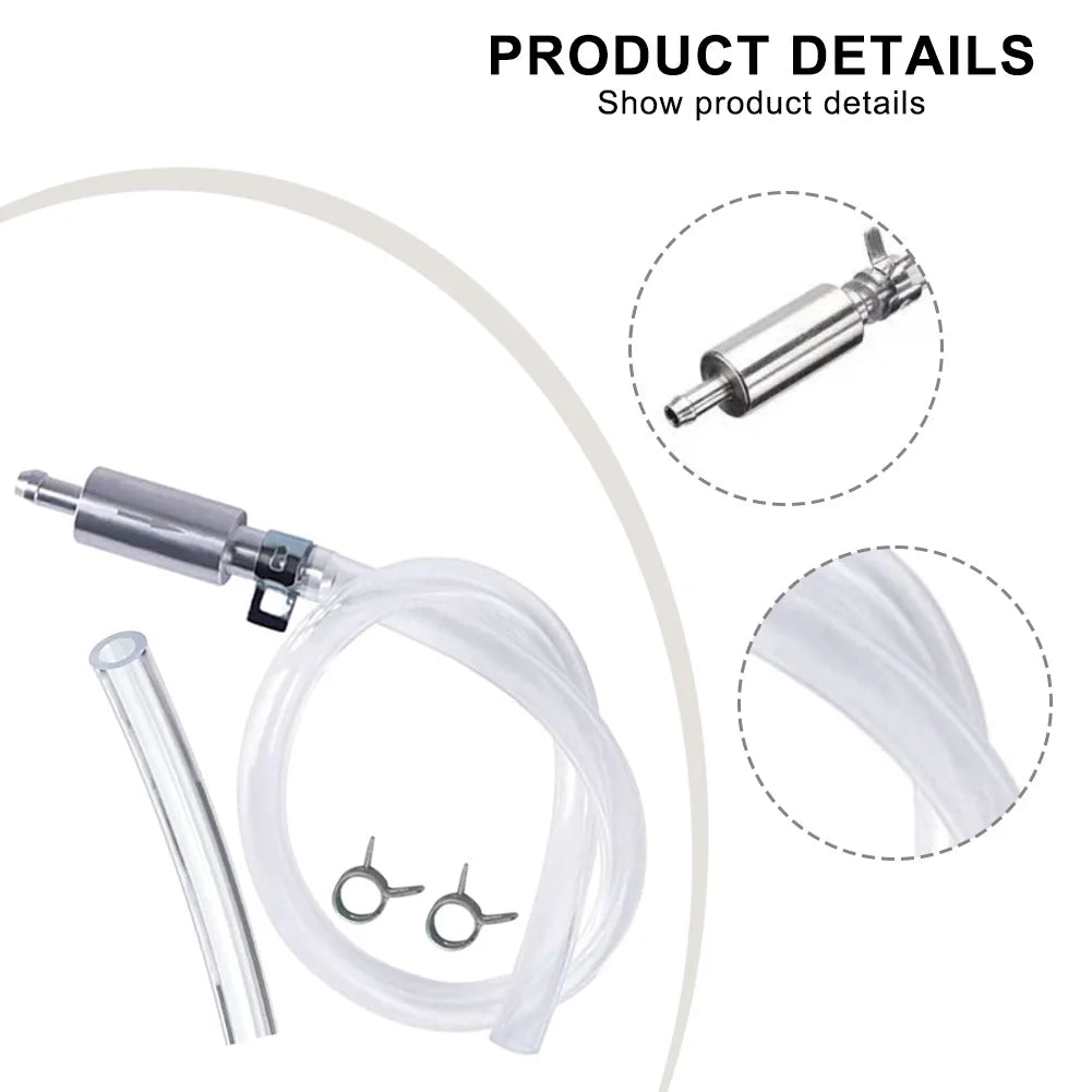 Clear Oil Extraction Pipe Brake Bleeder Kit One-Way Check Valves Quick-Connect Brake Bleeder Hose