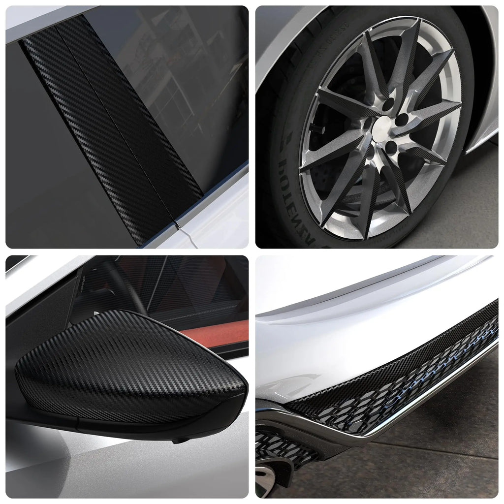 Carbon Fiber Pattern Door Edge Protector Tape, 1 to 10 m
