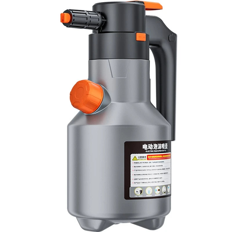 2L electric foam sprayer, rechargeable cordless car wash foam bottle