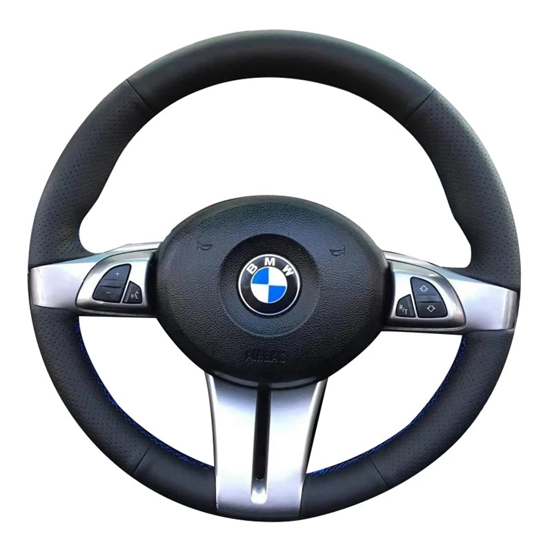 Premium Microfiber Leather Steering Wheel Cover for BMW Z4 2003-2008