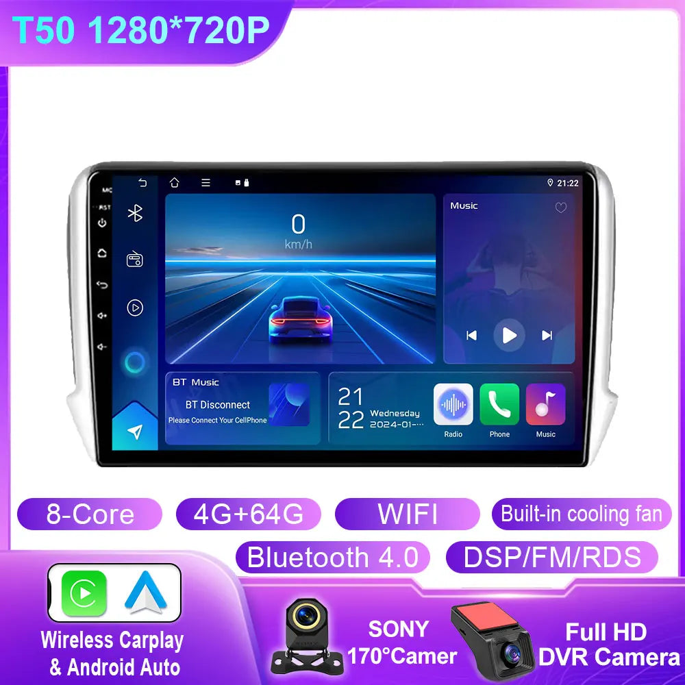 Android Car Stereo for Peugeot 2008/208 2012-2018 Touchscreen - image 11