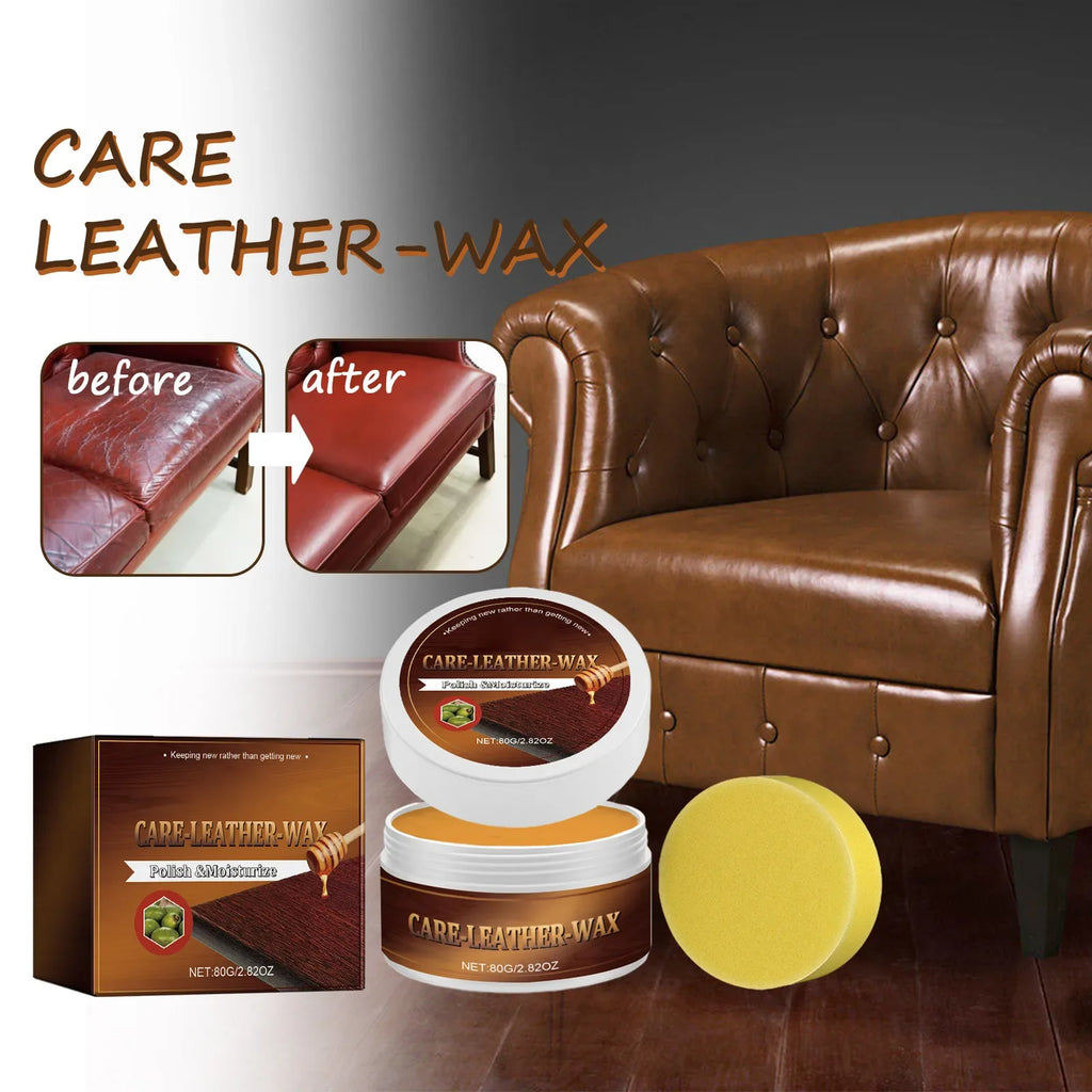 Beeswax Leather Repair and Conditioning Wax, 80g