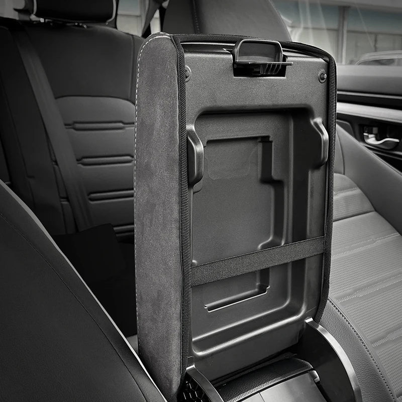 For Honda CRV 2018 Accessories CR-V 2017-2022 2024 2025 2026 Car Center Console Armrest Box Cover Leather Protective Cover Trim