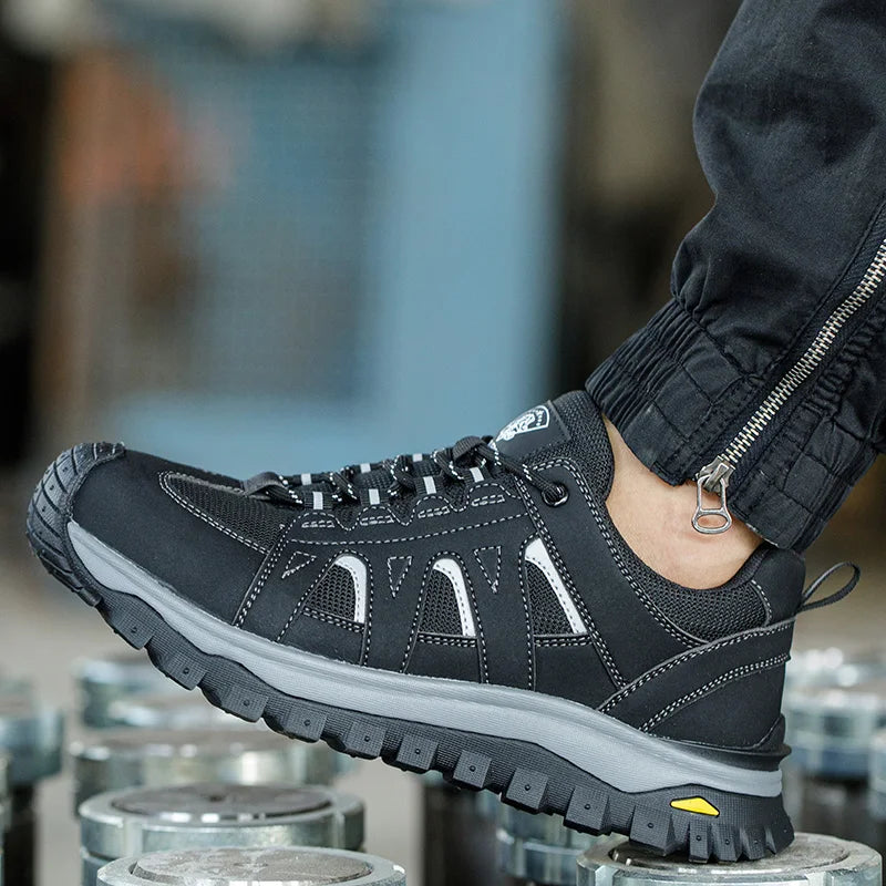 Men's Lightweight Steel Toe Slip-Resistant Work Boots - image 3